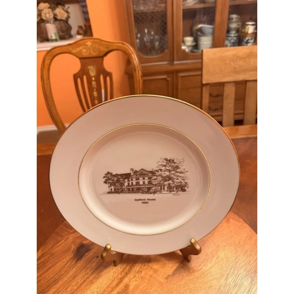 Vintage Guilford HOUSE 1882 & HAYDN HALL 1902 Dinner Plates A Set Of 2